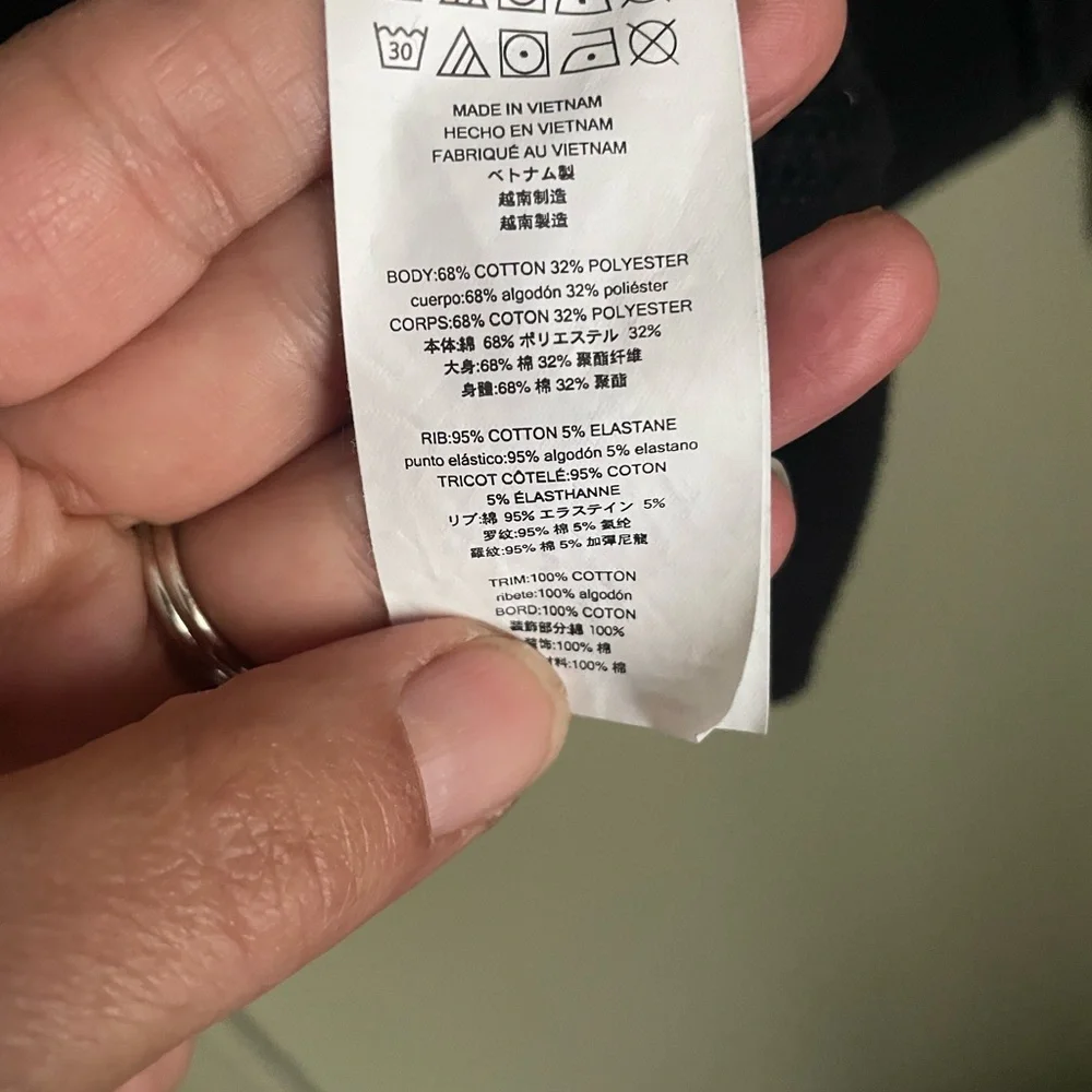 Michael Kors Black Full Zip-Up Hoodie Sz M - Picture 7 of 7